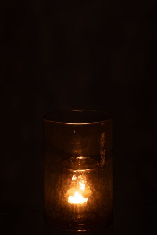 J-Line J Line lanternes photophores Jolipa Photophore Double Verre Vert Small.