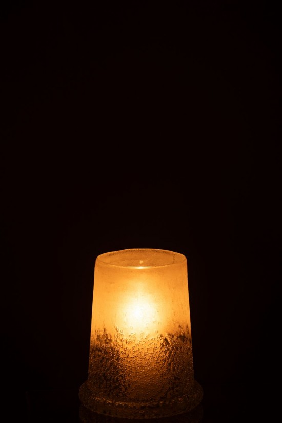 J-Line J Line lanternes photophores Jolipa Phosphore Sucre Verre Blanc Medium.