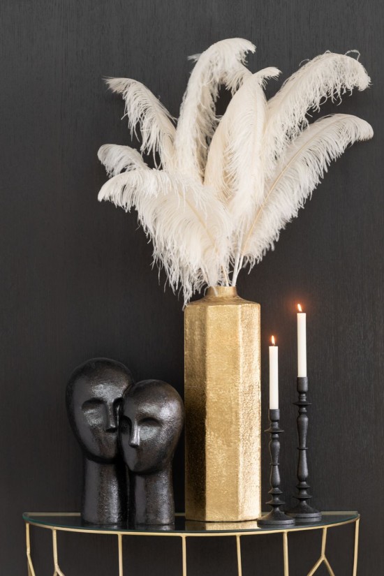 Jolipa Tete Couple Resine Noir.