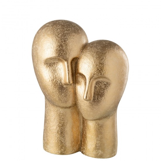 J Line Tete Couple Resine Or JLine 45071 by Jolipa 45071.