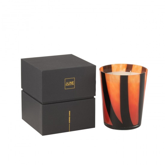 J Line Bougie Parfumee Noa Lignes Orange Medium 68Heures JLine 45164 by Jolipa 45164.