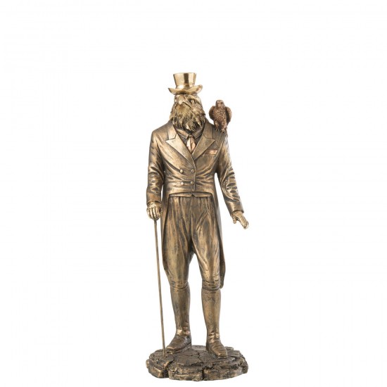 J Line Homme Oiseau Resine Antique Or JLine 45232 by Jolipa 45232.