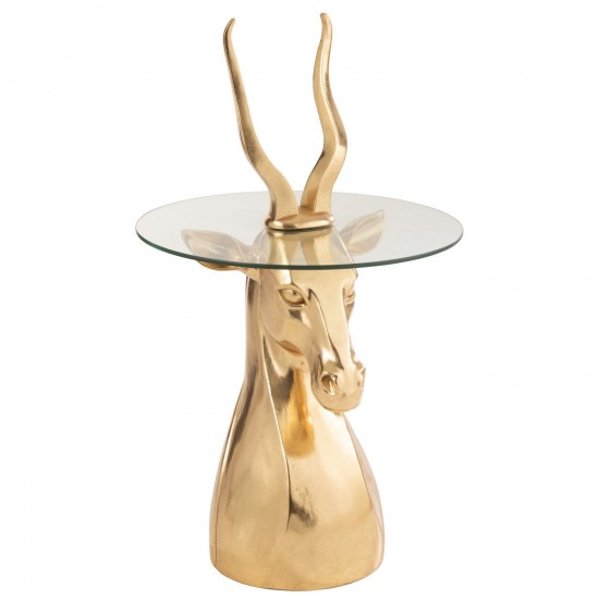 J Line Table Gigogne Antilope Resine Verre Or JLine 45237 by Jolipa 45237.