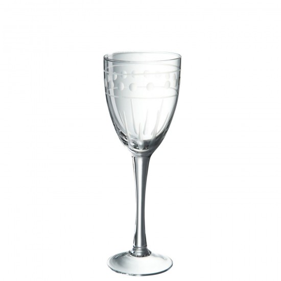 J Line Verre A Vin Boule Verre Transparent Small 8X8X22Cm JLine 45254 by Jolipa 45254 Prix par pièce.