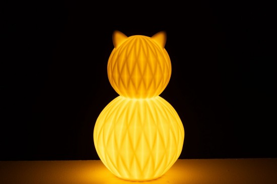 J-Line J Line Ampoules Jolipa Lampe Led Chat Porcelaine.