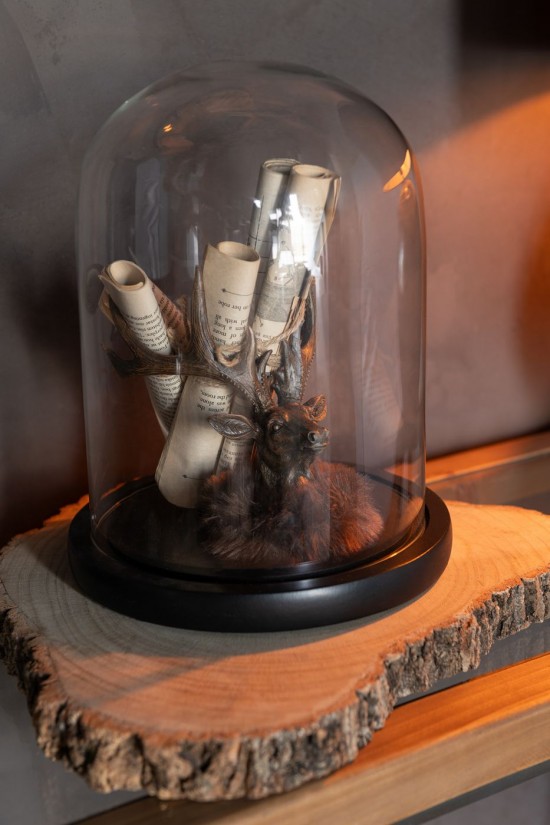 Jolipa Tete De Cerf Fourrure Resin Brun Small.