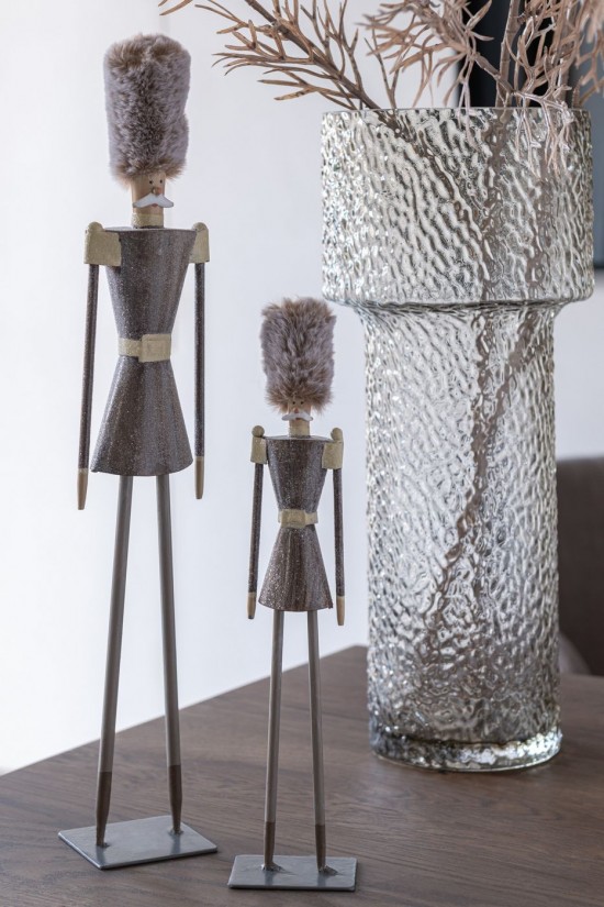 Jolipa Soldat Fourrure Chapeau Metal Gris Medium.