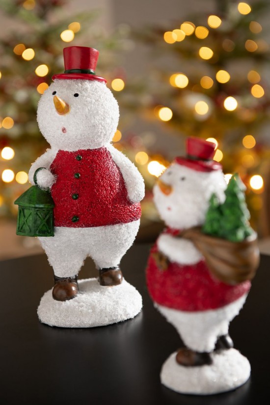 J-line 45665 Jolipa JLine figurines pere noel ou bonhomme de neige.
