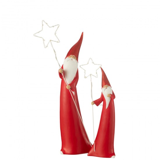 J-line 45673 Jolipa JLine figurines pere noel ou bonhomme de neige.