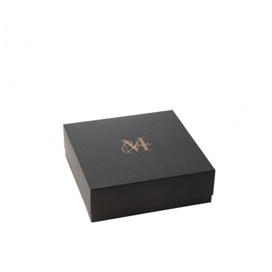 Jolipa Bougie Senteur M Chic Verre Or Noir L 40H.