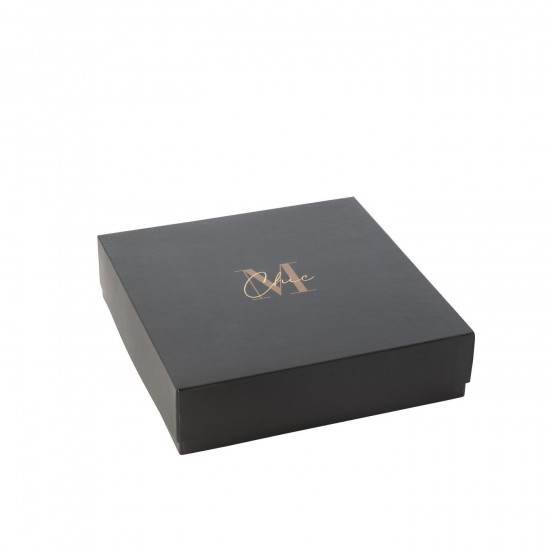 Jolipa Bougie Senteur M Chic Verre Or Noir Xl 35H.