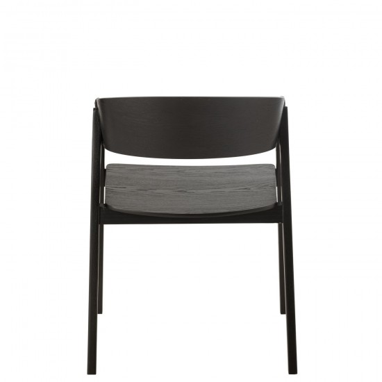 Jolipa Chaise Naga Bois De Frene Corde Noir.