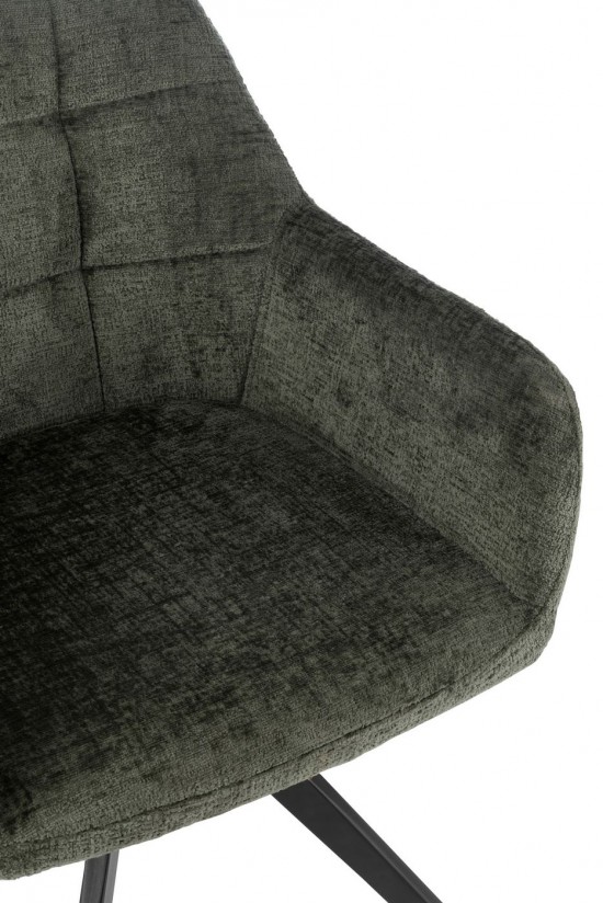 J-Line J Line chaises de repas Chaise Louna Acier Acrylique Vert.