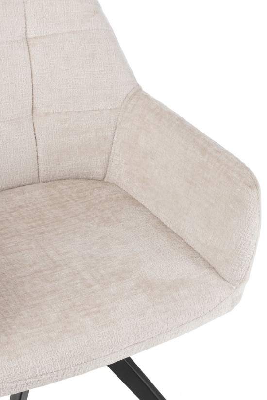 J-Line J Line chaises de repas Chaise Louna Acier Acrylique Ivoire.