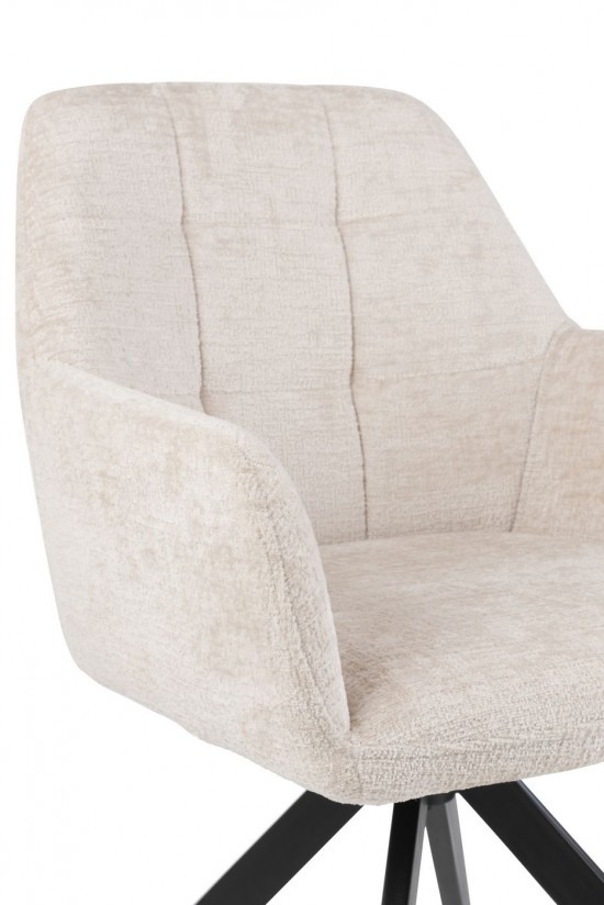 J-Line Sedia Louna Ferro/Acrilico Avorio.