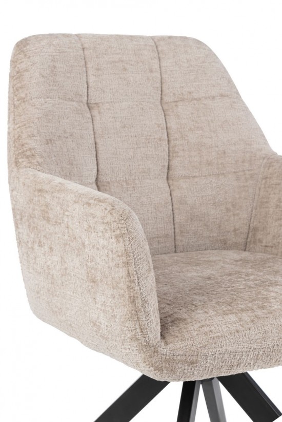 J-Line Sedia Louna Ferro/Acrilico Grigio Scuro.