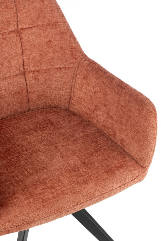 J-Line J Line chaises de repas Chaise Louna Acier Acrylique Peche.