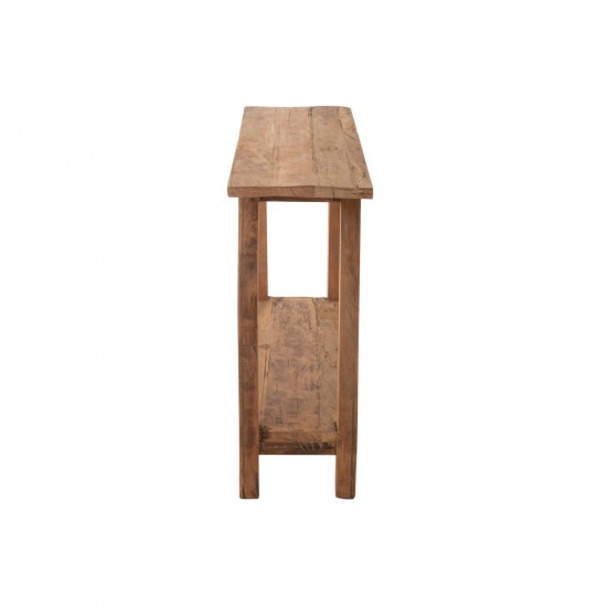 J-Line J Line tables de drapier murales Jolipa Console Carre Bois Recycle Naturel.