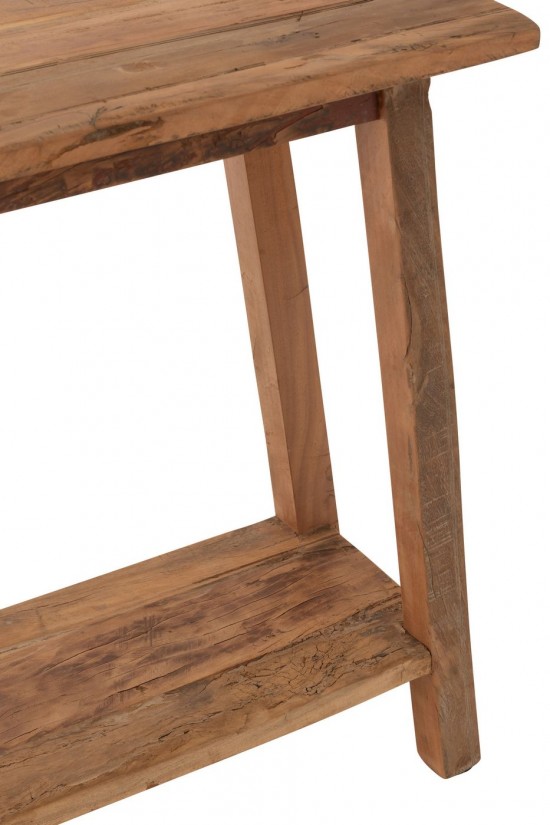 J-Line J Line tables de drapier murales Console Carre Bois Recycle Naturel.