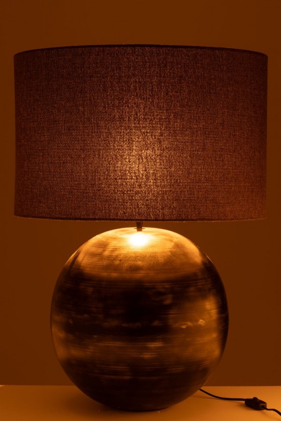 J-Line J Line Éclairage Armatures Luminaires D'intérieur Pieds De Lampe Avec Abat Jour Lampes De Table Jolipa Lampe Bol Metal.