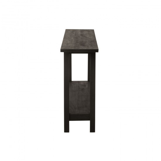J-Line J Line tables de drapier murales Jolipa Console Carre Bois De Manguier Noir.