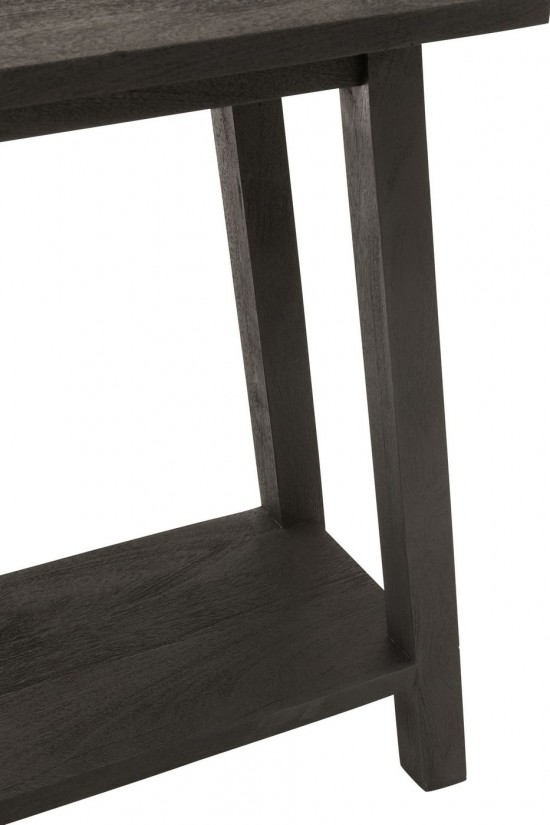 J-Line J Line tables de drapier murales Console Carre Bois De Manguier Noir.