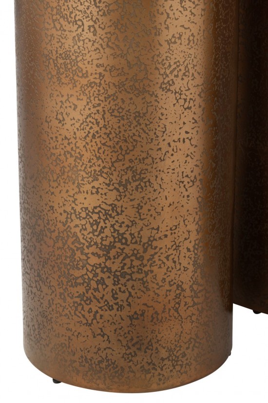 J-Line J Line sets de socles piédestals Jolipa Set De 3 Piliers Rond Metal Or.