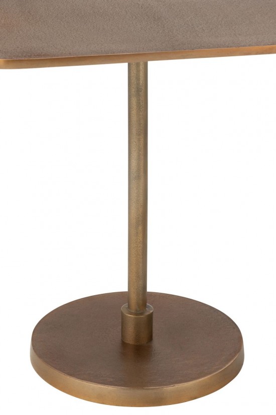 J-Line J Line tables d appoint bouts de canapé Jolipa Set De 2 Tables Aluminium Or.