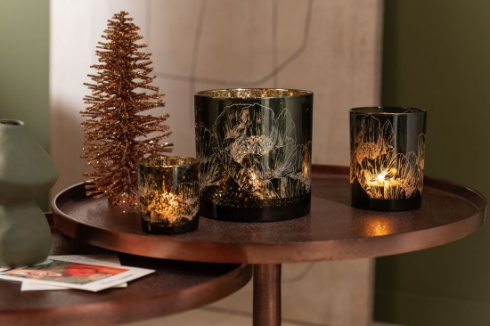 J-Line J Line tables d appoint bouts de canapé Set De 2 Tables Aluminium Bronze.