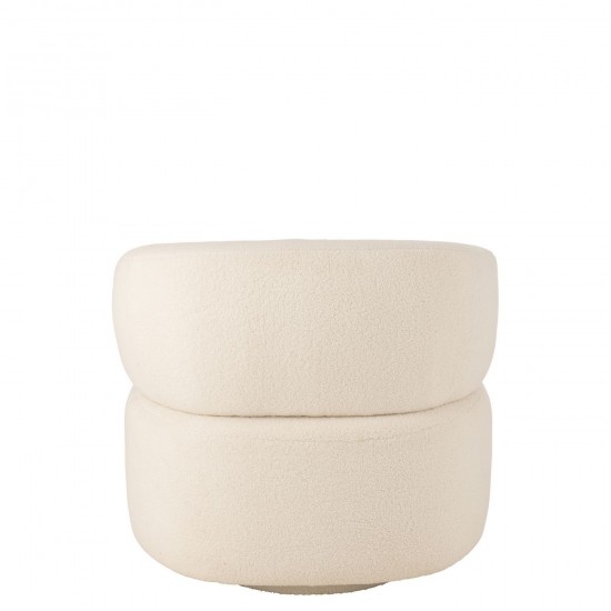 Jolipa Siege Lounge Universe Mousse Tissu Blanc.