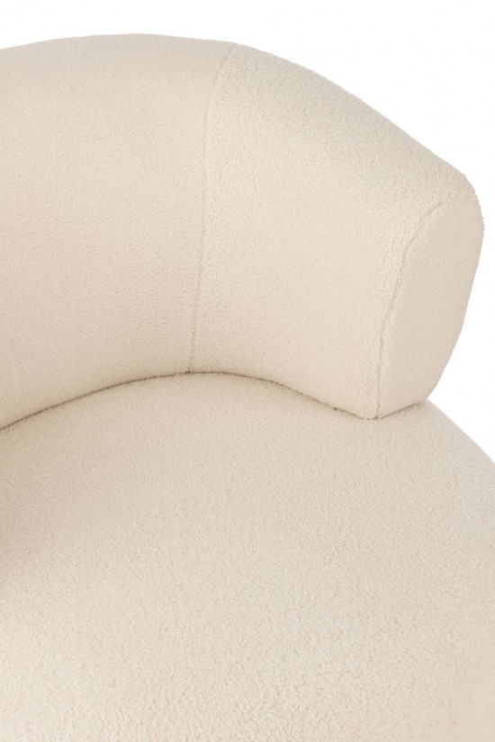 J-Line J Line chaises lounges Siege Lounge Universe Mousse Tissu Blanc.