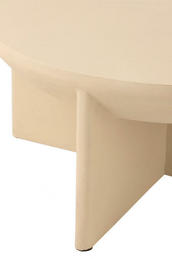 Jolipa Table Basse Halfy Bois De Manguier Beige.