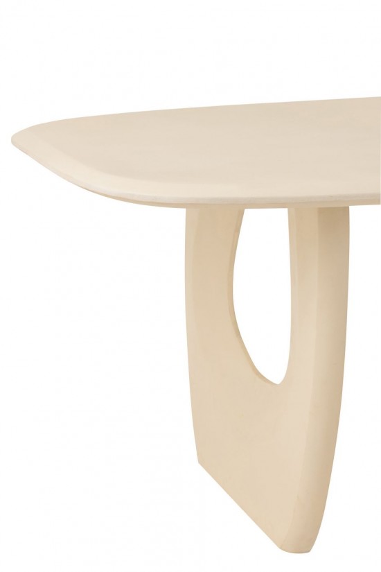 Jolipa Table A Manger Mark Bois De Manguier Beige.