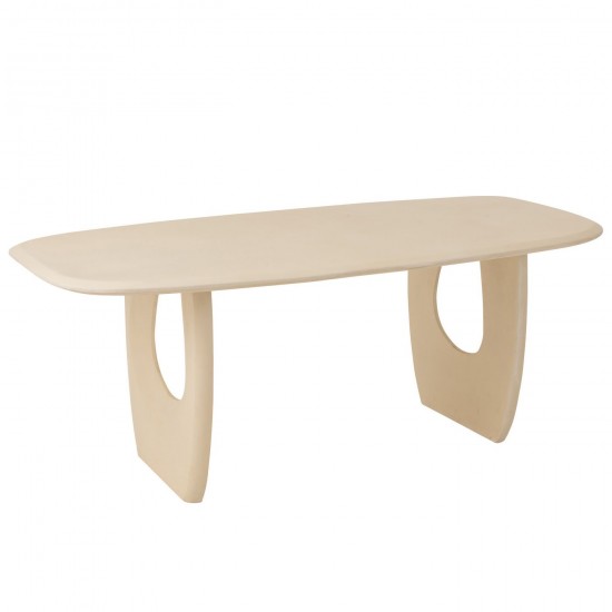J Line Table A Manger Mark Bois De Manguier Beige JLine 45992 by Jolipa 45992.