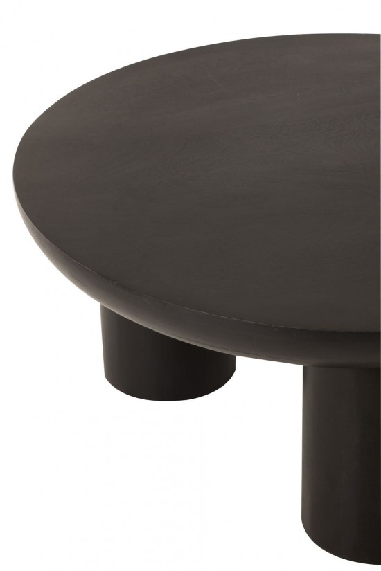 J-Line J Line tables de salon basse Jolipa Table Basse Trio Bois De Manguier Noir.