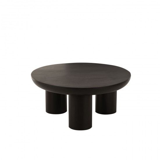 J Line Table Basse Trio Bois De Manguier Noir JLine 46000 by Jolipa 46000.