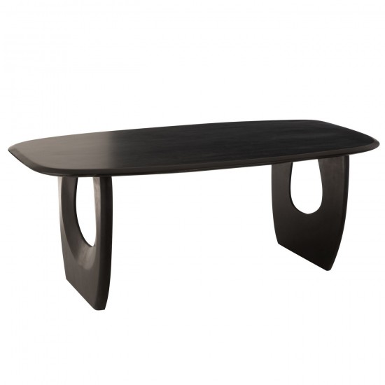 J Line Table A Manger Mark Bois De Manguier Noir JLine 46004 by Jolipa 46004.
