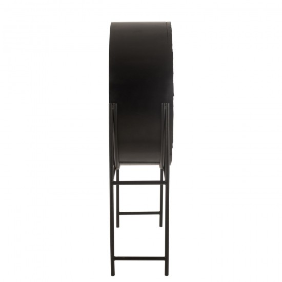 J-Line J Line armoires bar meubles Jolipa Armoire Bar Shanil Bois Recycle Mdf Noir.