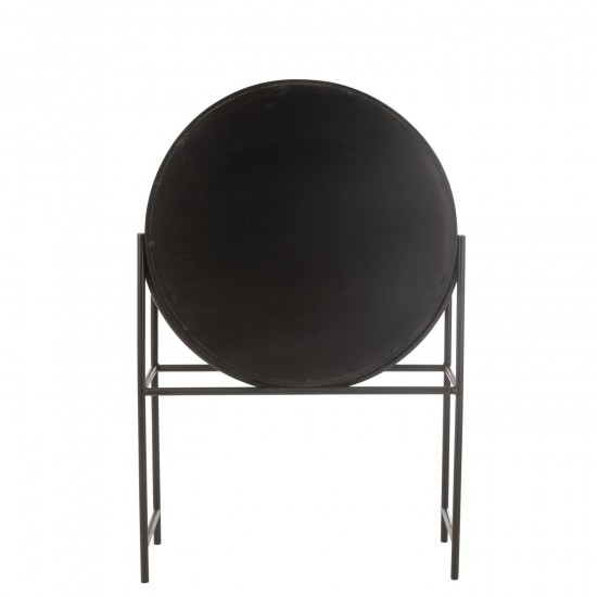 Jolipa Armoire Bar Shanil Bois Recycle Mdf Noir.