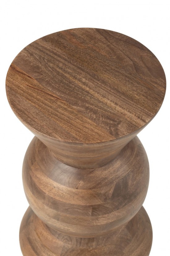 J-Line J Line tables d appoint bouts de canapé Jolipa Table Basse Candy Bois De Manguier Brun.