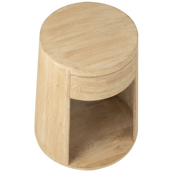 J-Line J Line tables d appoint bouts de canapé Table Basse Drawn Bois De Manguier Mdf Naturel.