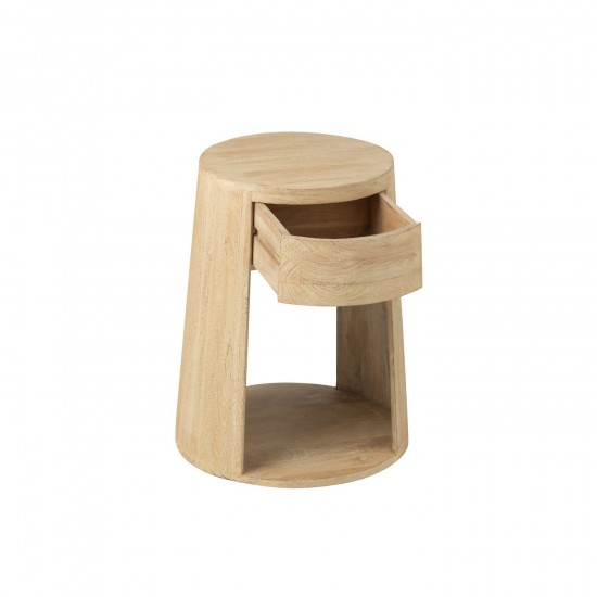 J-Line Mesa De Centro Drawn Madera De Mango/Mdf Natural.