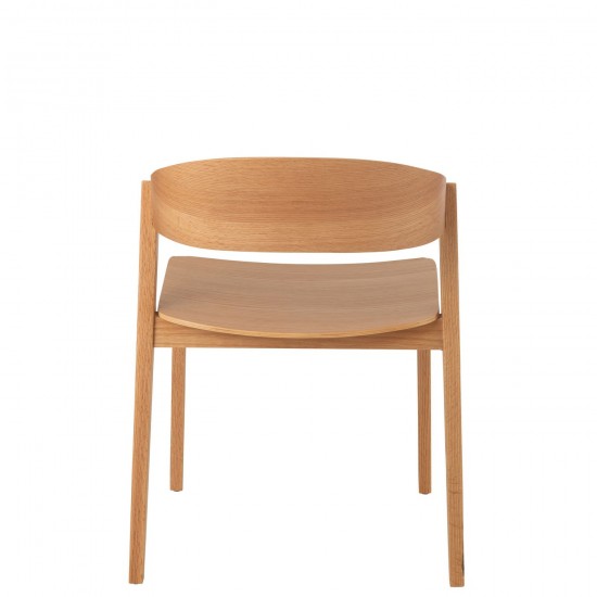 Jolipa Chaise Laga Bois De Chene Contreplaque Naturel.
