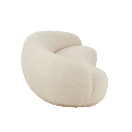 J-Line J Line fauteuils Jolipa Sofa Neige Bois Peuplier Mousse Blanc.
