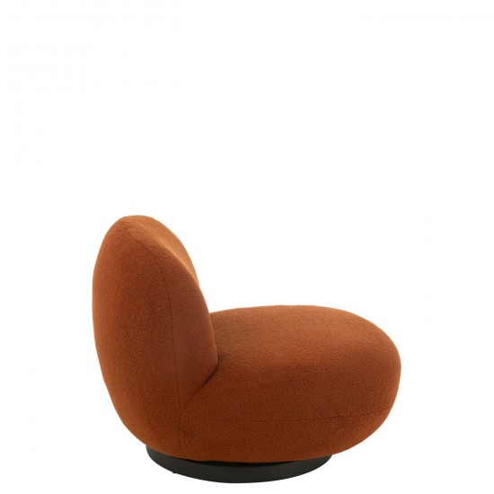 J-Line J Line chaises lounges Jolipa Chaise Lounge Neige Bois De Peuplier Mousse Orange Noir.