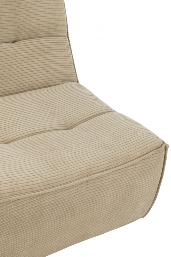 J-Line J Line fauteuils Sofa Grid Bois De Peuplier Mousse Beige Fonce.