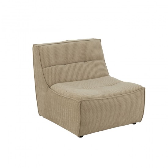J Line Sofa Grid Bois De Peuplier Mousse Beige Fonce JLine 46052 by Jolipa 46052.