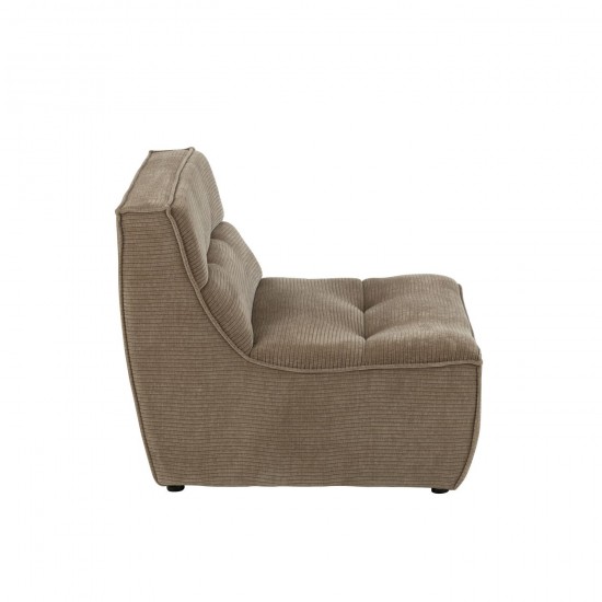 J-Line J Line fauteuils Jolipa Sofa Grid Bois De Peuplier Mousse Taupe Fonce.