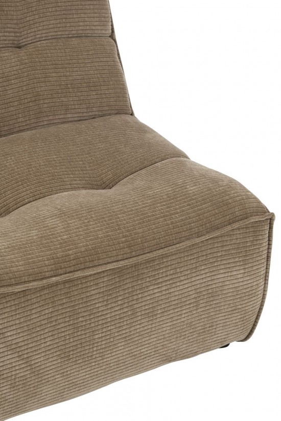 J-Line J Line fauteuils Sofa Grid Bois De Peuplier Mousse Taupe Fonce.