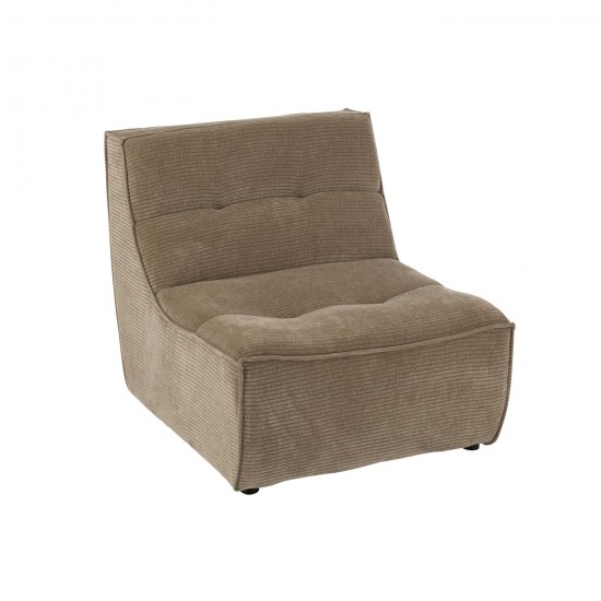 J Line Sofa Grid Bois De Peuplier Mousse Taupe Fonce JLine 46057 by Jolipa 46057.